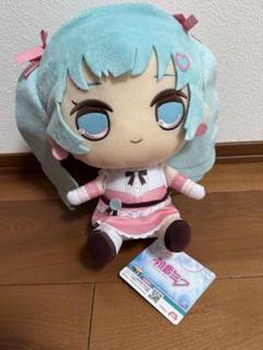 新品　初音ミク きゅるまるBIGぬいぐるみ ーピンクマカロンver.ー