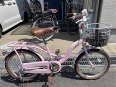 引き取りのみ】précieux ラベンダー 子供用自転車18インチ