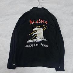 HOUSTON ヒューストン ALASKA 長袖 刺繍シャツ アラスカ Mサイズのサムネイル