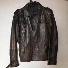 専用CUSTOM CULTURE ストライプライダースジャケット 48 セール】Synthetic leather riders jacket/人工皮革 ダブル