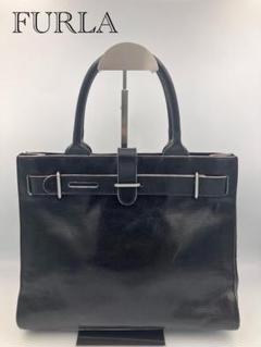 数量は多い  ハンドバッグ 訳あり】FURLA 自立 レザー チャーム 3層 バッグ