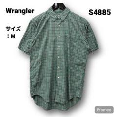 【即購入OK】Wrangler 半袖シャツ サイズM チェック グリーン