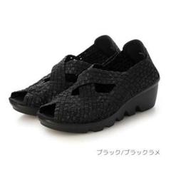 Gomu56 GomuGomu ゴムメッシュオープントゥサンダル 　LL