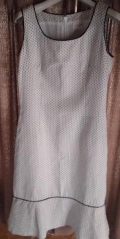 ROPE ドット柄 ノースリーブ L ワンピース 11AT 可愛い上品 上質