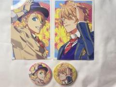【うたプリ】リピラブ ビジュアルカード　缶バッジ　四ノ宮那月 来栖翔　4点のサムネイル