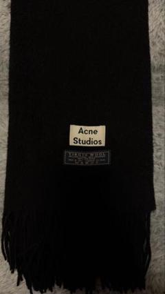 旧タグ　Acne Studios バージンウール マフラー 黒 楽天市場】【中古】ACNE STUDIOS 旧タグ大判ヴァージンウール