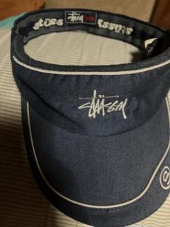 【値下げ】old stussy キャップ　紺タグ　90's S-M ヴィンテージ 90s OLD STUSSY/Logo Cap/紺タグ/S-M/ロゴキャップ/レッド
