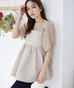 mysty woman＊フラワージャガードキャミチュニックのサムネイル
