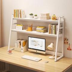 コンピューターデスクトップ収納ラック オフィス　ホワイト, 55*32*90cm