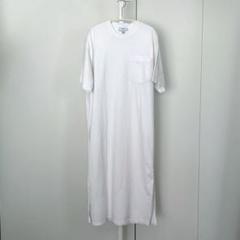 HYKEハイク サイドスリット ロングTシャツ ワンピース 芳ばしく