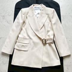 Christian Dior サークル金具バックル アシメテーラードジャケット