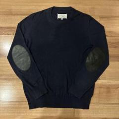 Maison Margiela ネイビー ニットポロシャツ 肘パッチ　Sサイズ Maison Margiela - エルボーパッチセーター | River