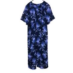 W-200【美品】St.Saphia 総柄 花柄 ロングワンピース