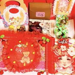 おすそ分けファイル　ボックス　ジャンクジャーナル　雑記帳　sweetsコラージュ