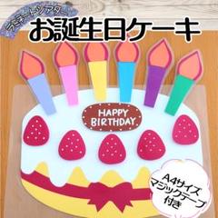 お誕生日ケーキを作ろう　ラミネートシアター　ペープサート　誕生会　出し物