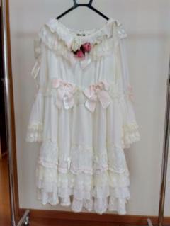 お値下　アンジェリックプリティ　ゴスロリ・ロリィタドレス ホワイト Angelic Pretty | アンジェリックプリティ (USED)の通販(4877点