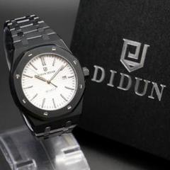 正規品 DIDUN DESIGN スタンダード ブラック×ホワイト メンズ腕時計