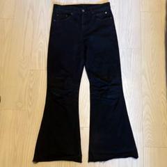 パンツ opium destroy flare denim L y2k opium black denim flare cargo 鬼フレア｜Yahoo!フリマ（旧