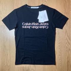 【未使用品】カルバンクライン ロゴプリント 半袖 Tシャツ ブラック Sサイズ