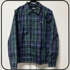 STUSSY ナイロンジャケット チェック柄 M メンズ ステゥーシー