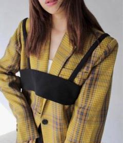 オーバーサイズビスチェ ブラック　SANSeLF　サンセルフ　チュクラ5