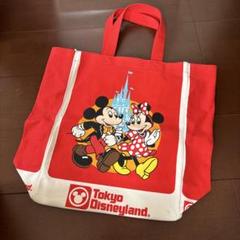 ディズニーランド 25周年 復刻 トートバッグ 赤