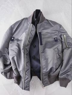 sacai 22aw MA-1 Blouson グレー 2025年最新】sacai ブルゾン ジャケット ma1の人気アイテム