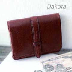 Dakota ダコタ 財布クラプトン 小銭入れ付き 二つ折り財布　カラー　ワイン