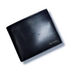 Paul Smith ポールスミス 二つ折り レザー 財布 ウォレット 濃紺