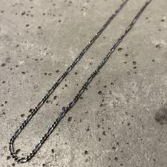 ヴィンテージ チェーン ネックレス SV925 フィガロチェーン (F)