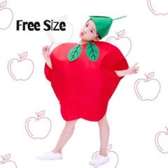 ◆キッズ りんご コスプレ ワンピース  仮装 衣装 野菜 果物  赤 緑