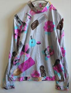 LEONARD 花柄プリント 長袖Tシャツ LEONARD 花柄プリント 長袖Tシャツ
