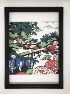 川西英、【露台】、希少画集画、高級新品額・額装付、状態良好 川西英、【露台】、希少画集画、高級新品額・額装付、状態良好 絵画