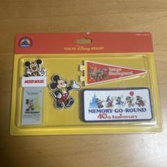 ディズニー　40周年　メモリーゴーラウンド　クリアホルダー マグネット　ケース ディズニー 40周年 メモリーゴーラウンド クリアホルダー