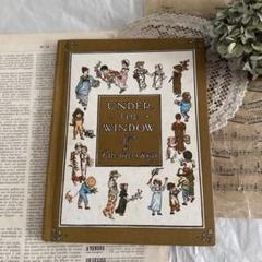 愛らしい挿絵のビンテージ絵本ケイトグリーナウェイ洋書　古書ジャンクジャーナル素材