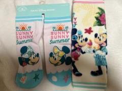 ディズニー　ミッキー　ミニー　タオル　靴下　サニーサニーsummer