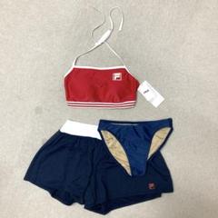 新品❤️ FILA 水着　Tシャツ　ショートパンツ　レッド　Lサイズ　3点セット