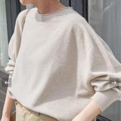 【完売品】SS24Spick &spanCHESSルーズボートネックニット 完売品】SS24Spick &spanCHESSルーズボートネックニット
