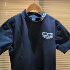 【SBMG】半袖モックネック　ネイビー　L⑬