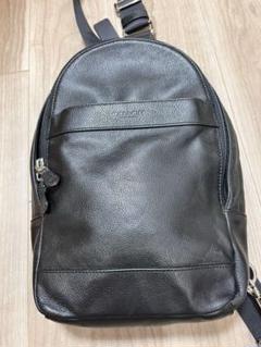 コーチ　ボディバッグ　メンズ　レザー　ブラック