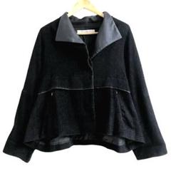 YACCO MARICARD ヤッコマリカルド ジャケット ブルゾン グリーン YACCOMARICARD ヤッコマリカルド 身幅の広い 圧縮 ウール の