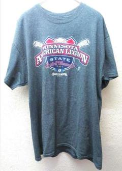 ギルダン　Tシャツ　L 半袖　野球　ダークグレー 古着