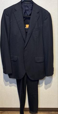 HILTON 新品未使用品 ビジネススーツ　ダークネイビー ストライプ