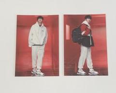 BTS JIN FILA Dynamiteトレーナー M 新品 ノベルティトレカ BTS x FILA Dynamite collection Official photocard + keyring