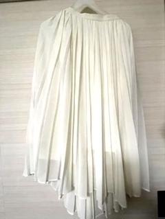 【美品】UNIQLO ホワイト プリーツスカート XL