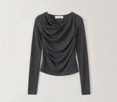 OHOTORO オオトロ　2way Shirring T-Shirt チャコールグレー ohotoro 2way Shirring T-Shirt - メルカリ