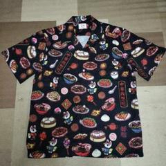 チュウカタベタイ　柄半袖シャツ