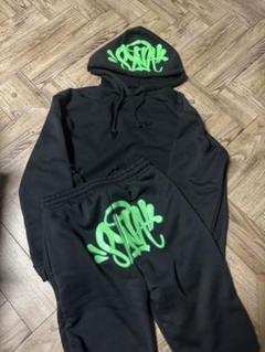 シナワールド パーカー 黒緑 Kさん専用 SynaWorld パーカーのみ Black x Green XLサイズ