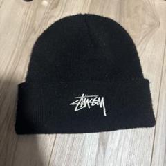 Stüssy ブラックニット帽のサムネイル