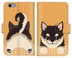柴犬 可愛い 手帳型 iPhone スマホ 携帯カバー 全機種対応